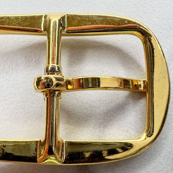 Vintage Gold Tone Simple Basic Belt Buckle for up to 1 Inch Belt - Picture 7 of 8